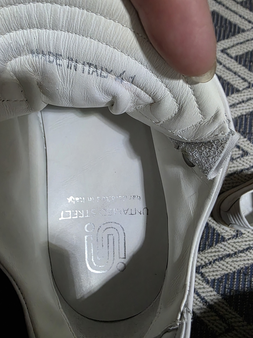 Untamed  Street White Leather Sneaker